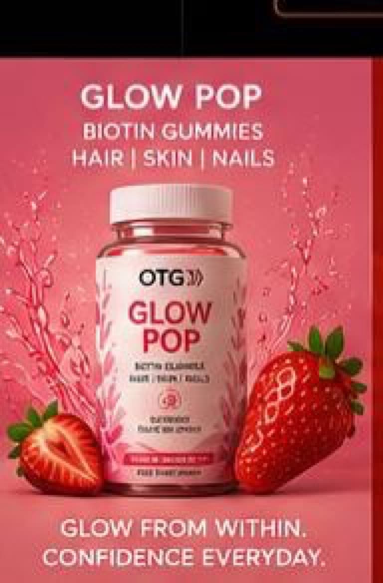 OTG Glow Pop product panel extracted from the OTG range